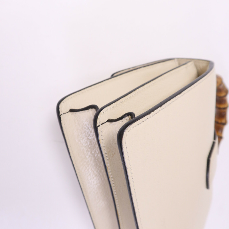 GUCCI 牛皮皮革Dionysus Bamboo銀扣手挽肩背兩用袋-12