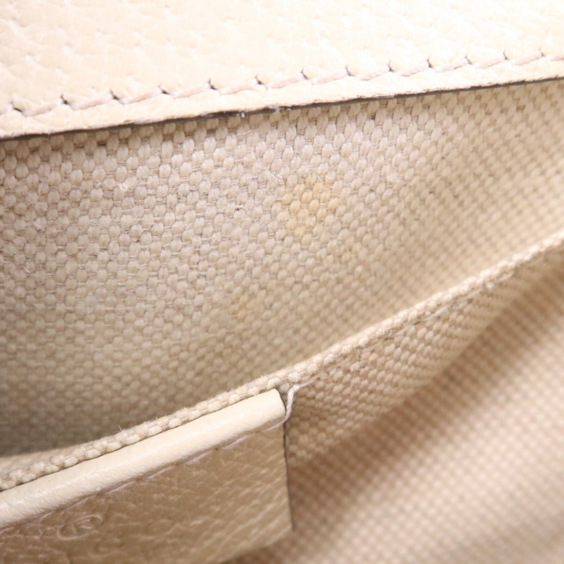 GUCCI 牛皮皮革Dionysus Bamboo銀扣手挽肩背兩用袋-16