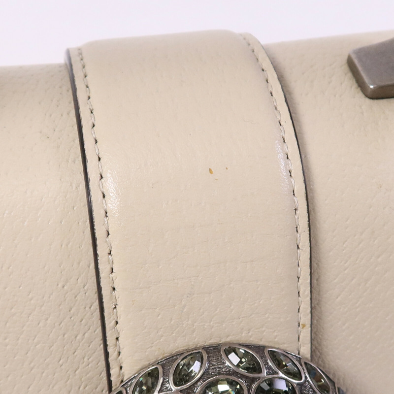 GUCCI 牛皮皮革Dionysus Bamboo銀扣手挽肩背兩用袋-18