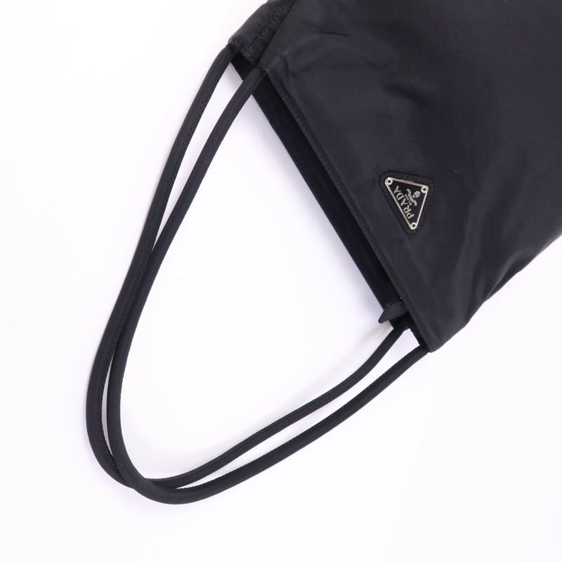 PRADA 尼龍Hand Bag銀扣手挽袋-8