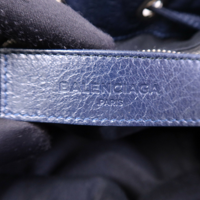 BALENCIAGA 牛皮皮革Giant Mini Pompon銀扣手挽肩背兩用袋-5