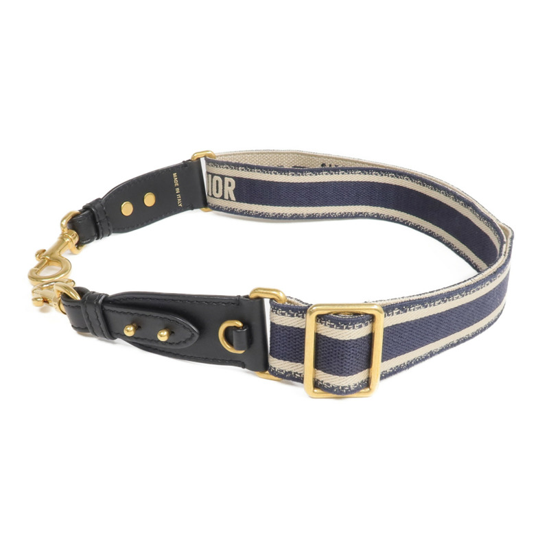 Dior 帆布Strap金扣肩背帶-3