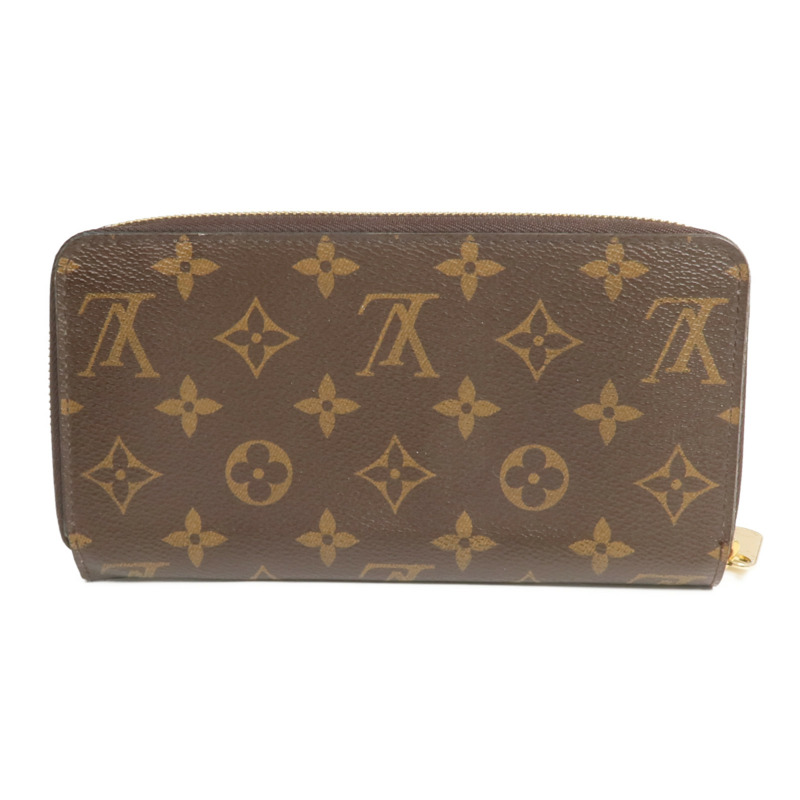 LOUIS VUITTON Monogram Zipper Long Wallet金扣長錢包-1