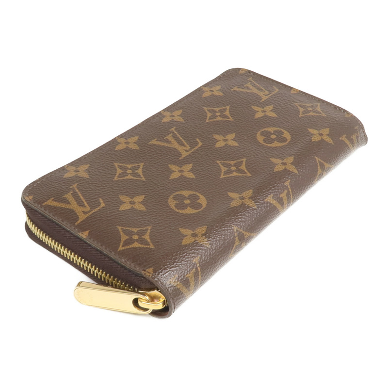 LOUIS VUITTON Monogram Zipper Long Wallet金扣長錢包-3