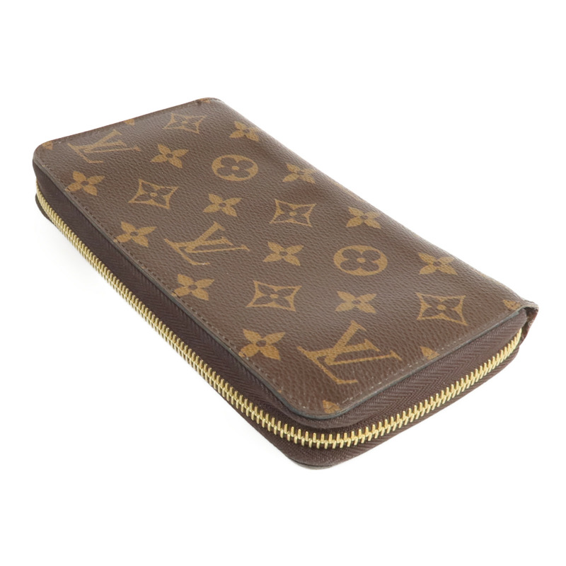 LOUIS VUITTON Monogram Zipper Long Wallet金扣長錢包-4