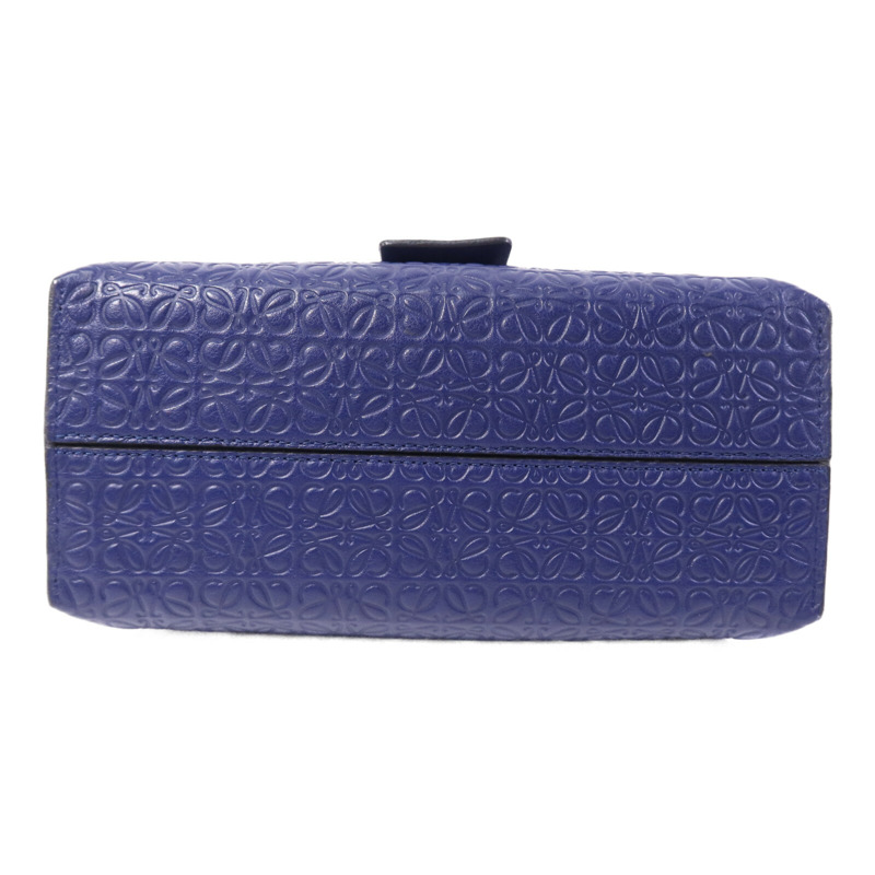 LOEWE 牛皮皮革Avenue Anagram金扣鏈帶肩背袋-3