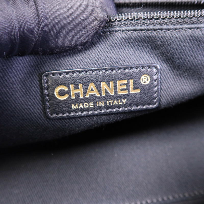 CHANEL 牛皮皮革2 Way Shoulder Bag金扣鏈帶手挽肩背兩用袋-5