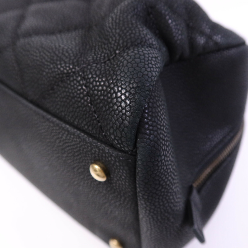 CHANEL 牛皮皮革2 Way Shoulder Bag金扣鏈帶手挽肩背兩用袋-11