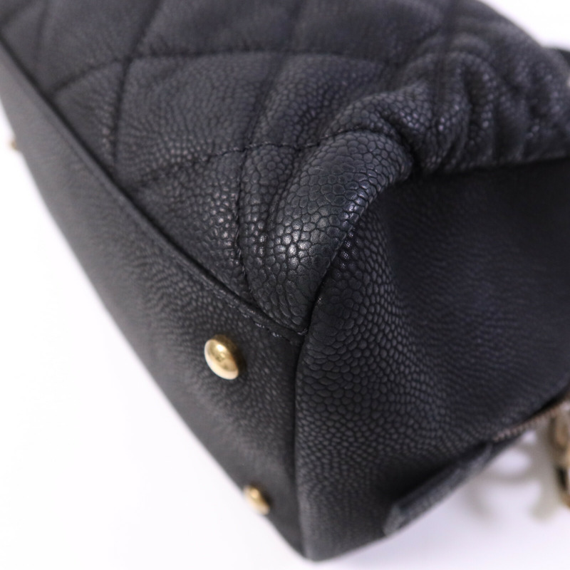 CHANEL 牛皮皮革2 Way Shoulder Bag金扣鏈帶手挽肩背兩用袋-13