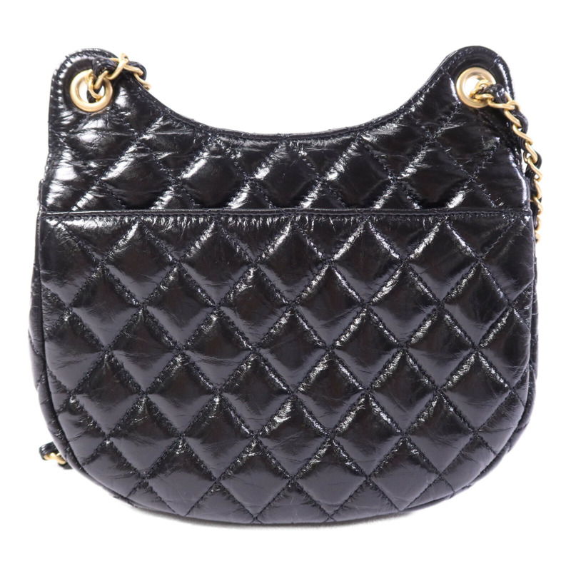 CHANEL 牛皮皮革Chain Shoulder Bag金扣鏈帶肩背袋-1