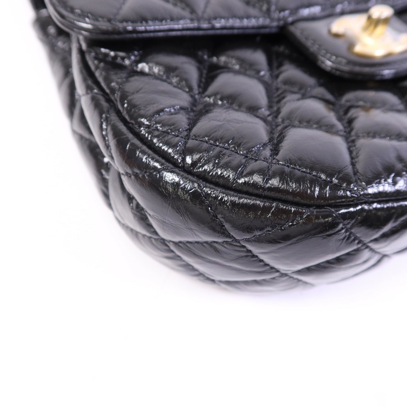 CHANEL 牛皮皮革Chain Shoulder Bag金扣鏈帶肩背袋-11