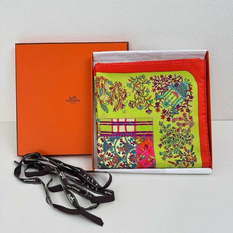 Hermes 愛馬仕絲巾 90*90cm 全新