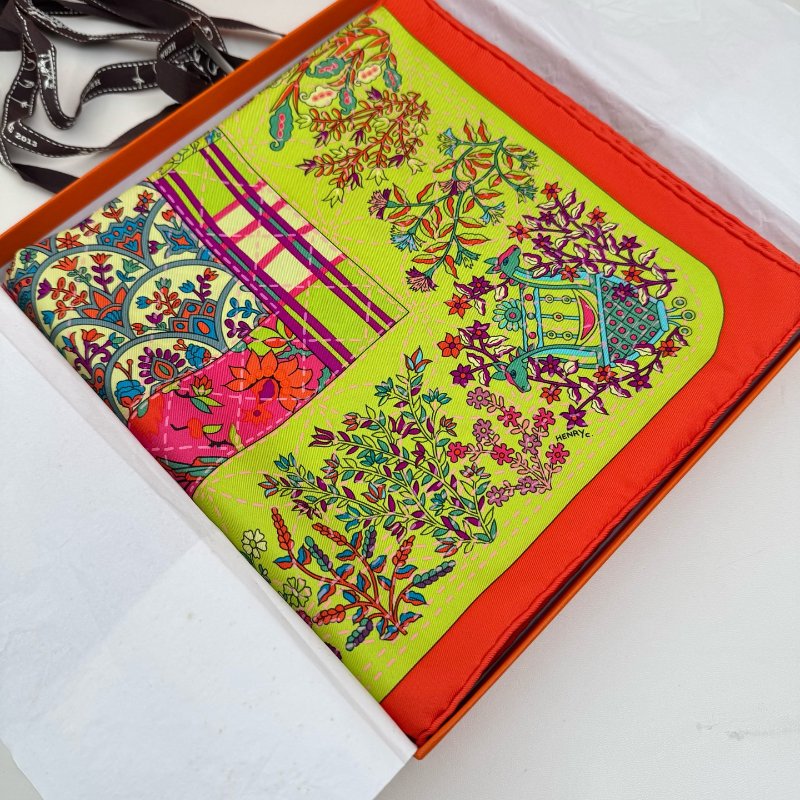 Hermes 愛馬仕絲巾 90*90cm 全新-1