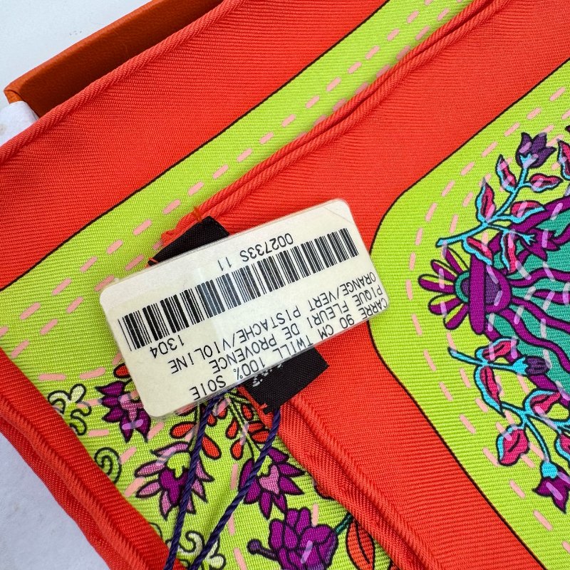 Hermes 愛馬仕絲巾 90*90cm 全新-3