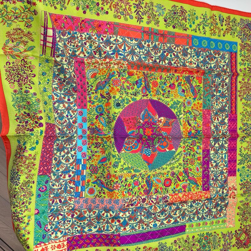 Hermes 愛馬仕絲巾 90*90cm 全新-5