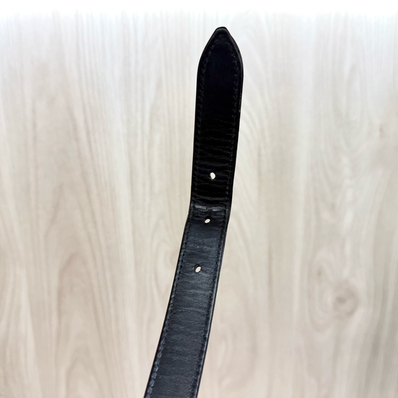 YSL黑色牛皮金釦LE5a7腋下肩背包-12