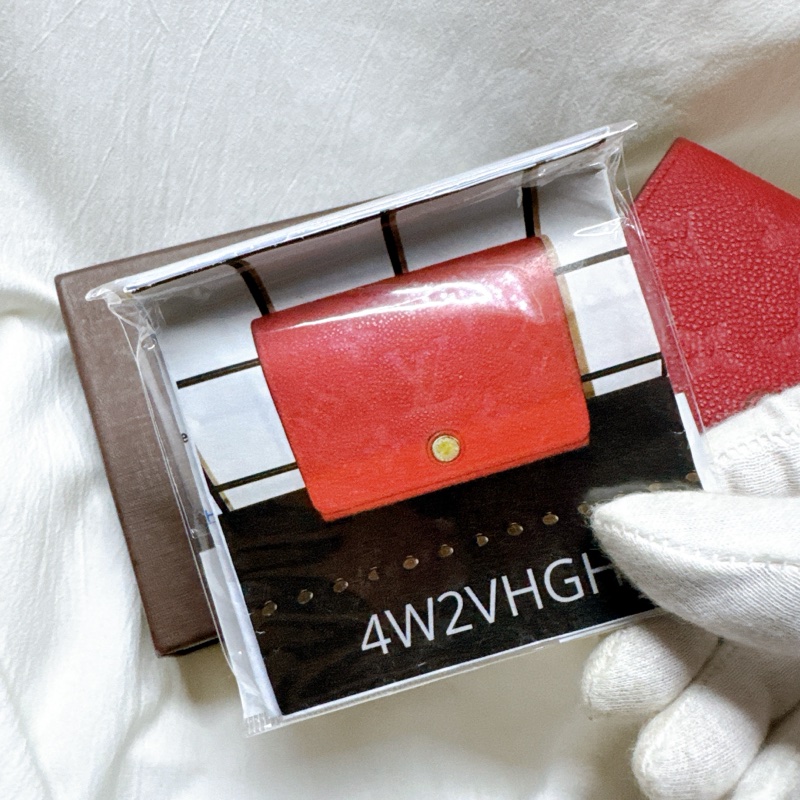 二手正品Louis Vuitton牛皮壓紋卡片零錢包 LV錢包 LV皮夾 LV卡包 LV零錢包 LV短夾-14