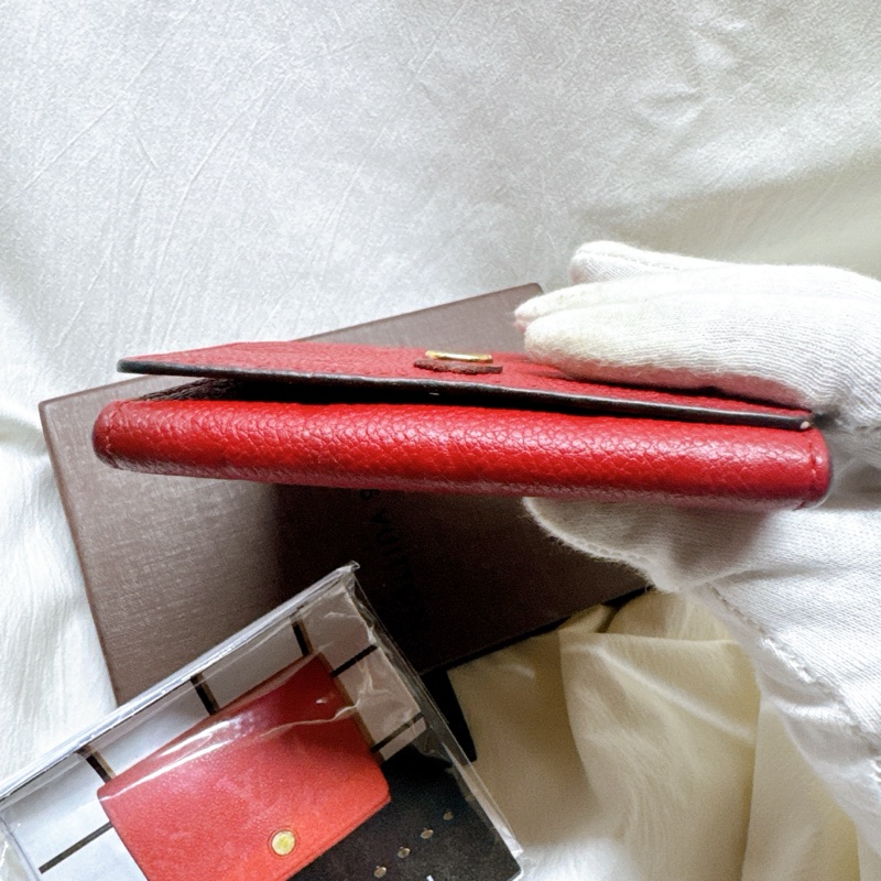 二手正品Louis Vuitton牛皮壓紋卡片零錢包 LV錢包 LV皮夾 LV卡包 LV零錢包 LV短夾-20