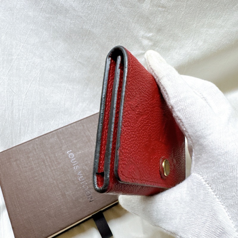 二手正品Louis Vuitton牛皮壓紋卡片零錢包 LV錢包 LV皮夾 LV卡包 LV零錢包 LV短夾-22