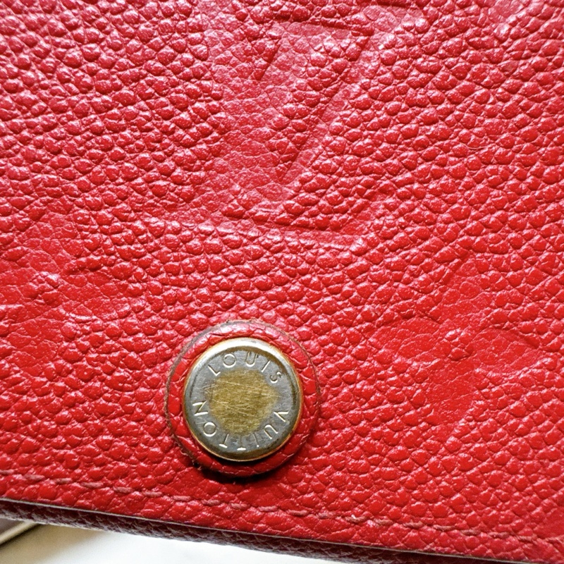二手正品Louis Vuitton牛皮壓紋卡片零錢包 LV錢包 LV皮夾 LV卡包 LV零錢包 LV短夾-23