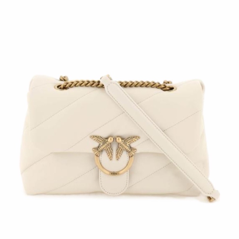 Pinko 女士 斜絎縫單肩包均碼碼高度：19 CM 長度：27 CM 深度：11 CM-0