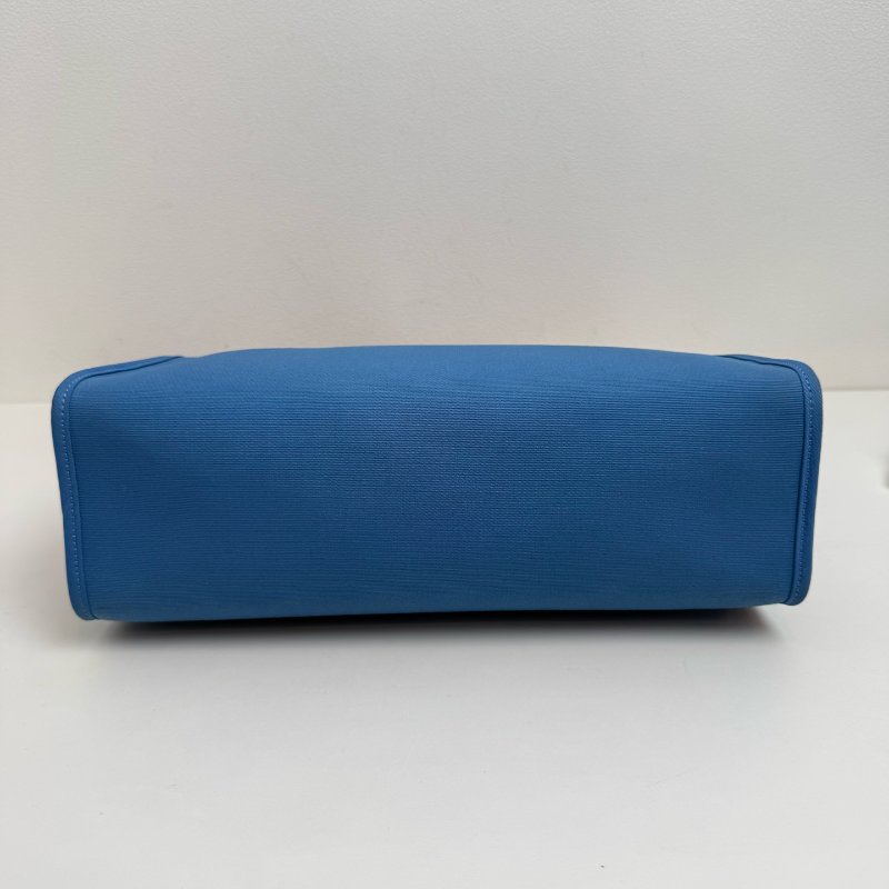 Hermes 爱马仕herbag 31 藍色布拼棕色蓋 T刻 2015年-5