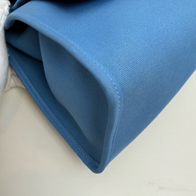 Hermes 爱马仕herbag 31 藍色布拼棕色蓋 T刻 2015年-23