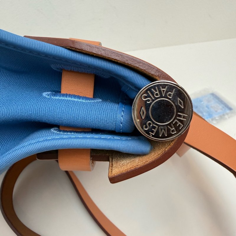 Hermes 爱马仕herbag 31 藍色布拼棕色蓋 T刻 2015年-28