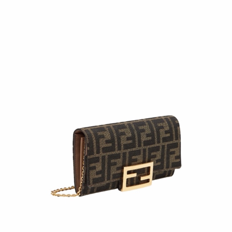 Fendi 女士 Baguette徽標鏈條錢包均碼碼常規、19cm*1cm*9cm-4
