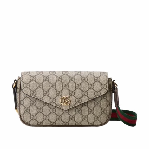 Gucci 女士 OPHIDIA 雙G單肩包均碼碼MINI、22cm*4cm*13cm