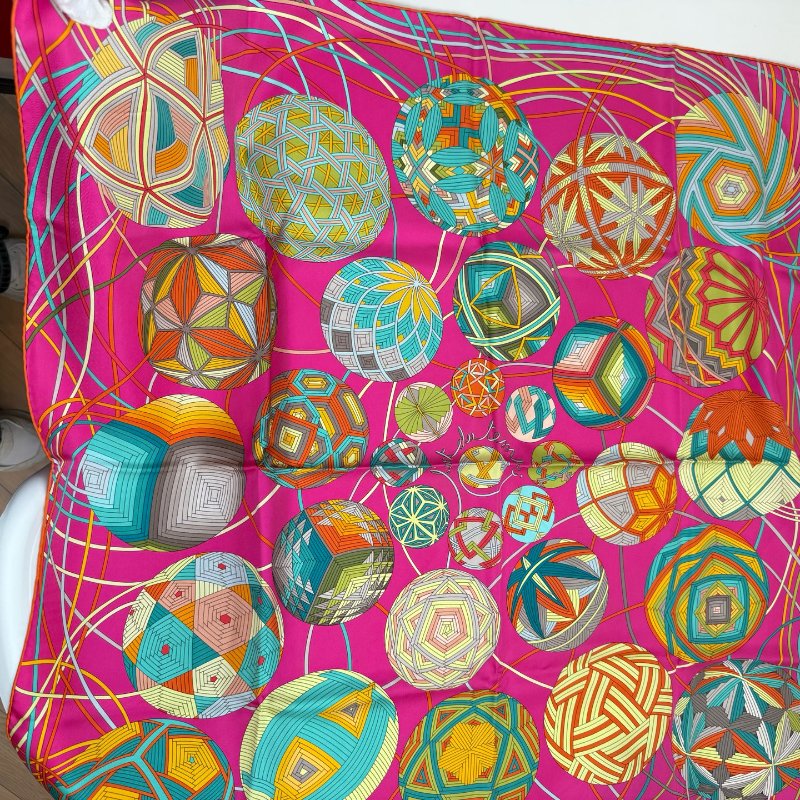 Hermes 愛馬仕 絲巾 90*90cm 閒置新-4