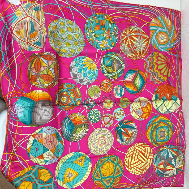 Hermes 愛馬仕 絲巾 90*90cm 閒置新-5