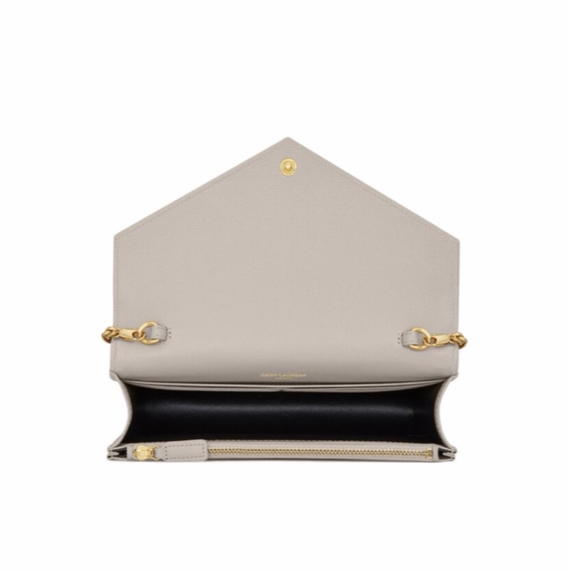 Saint Laurent 女士 Envelope 絎縫單肩包均碼碼常規、19cm*3.5cm*12.5cm-2
