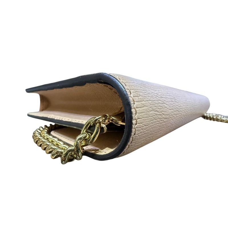 【美收精品】Gucci膚色金釦WOC 5-164-2