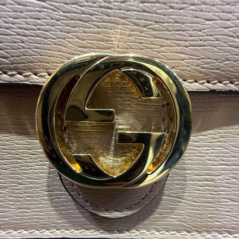 【美收精品】Gucci膚色金釦WOC 5-164-10