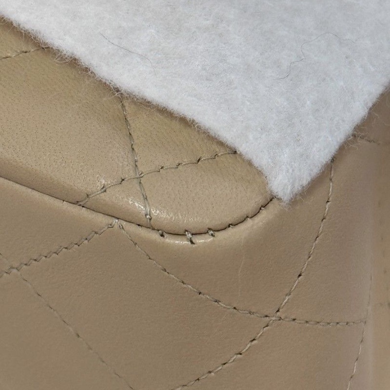 Chanel Classic Flap 25.5cm 奶油色 中號-7