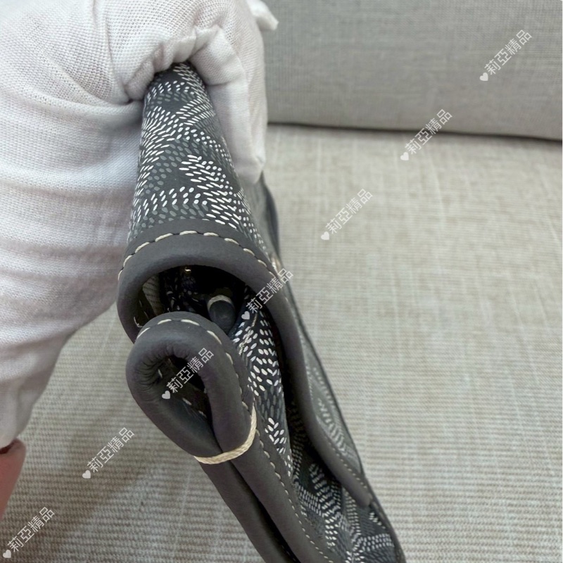 莉亞精品♡ Goyard plumet灰色老花信封包小號 二手-12