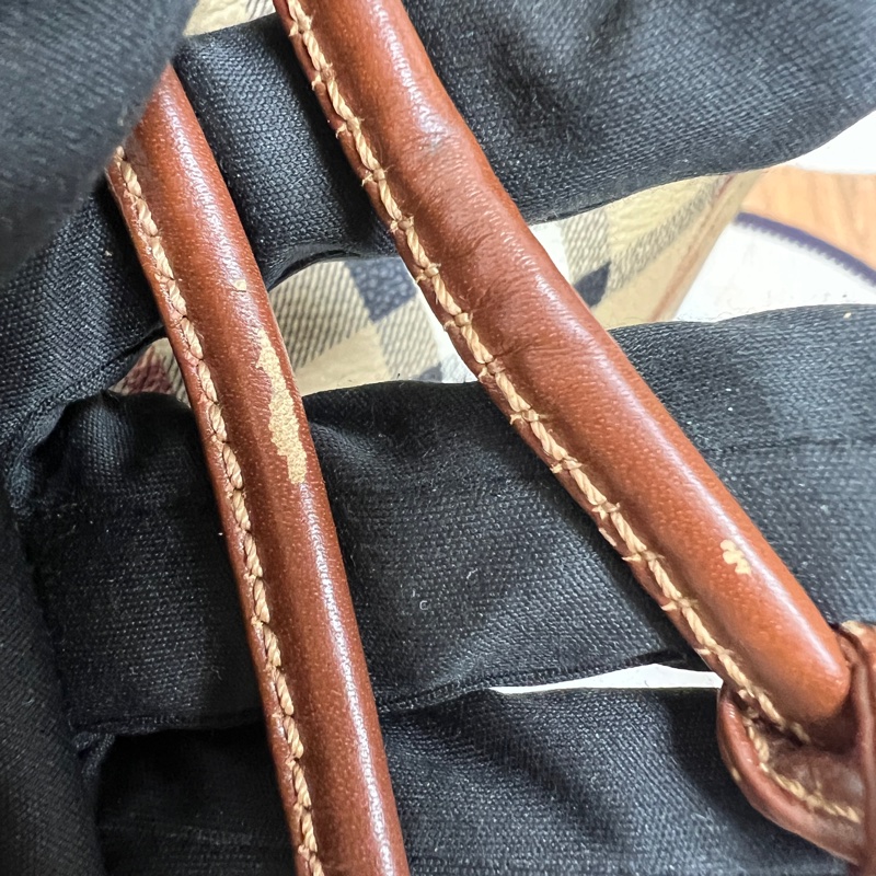 Burberry經典戰馬格紋水桶包 vintage  二手 中古-18