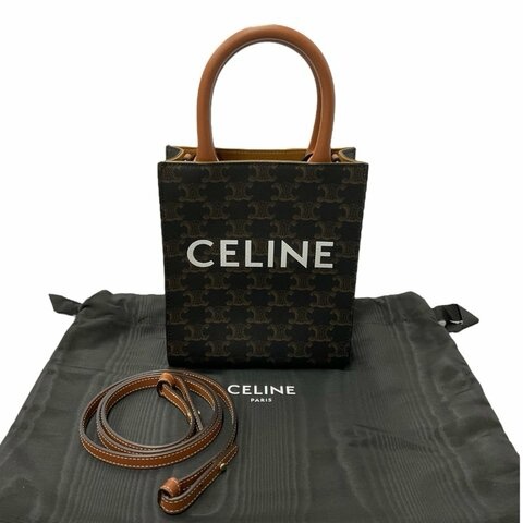 CELINE印花牛皮革迷你型直式CABAS手袋-1