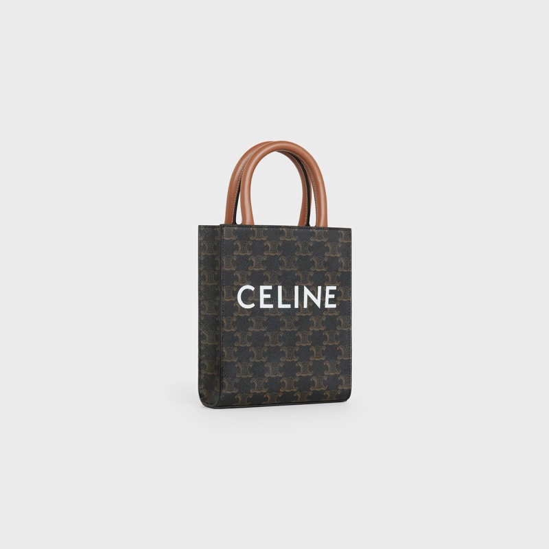 CELINE印花牛皮革迷你型直式CABAS手袋-3