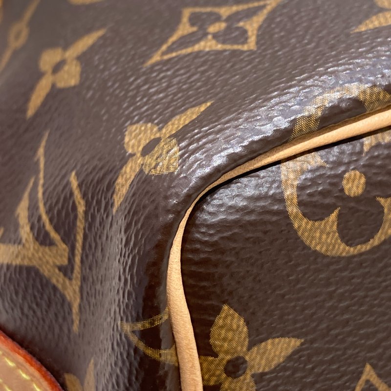 LOUIS VUITTON 路易威登 M41346 NANO NOÉ MINI 迷你老花肩背包 帆布 老花 棕色 金釦-7