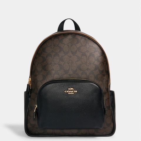 Coach 男女同款 拉鍊雙肩包均碼碼38.7cm*12.7cm*33cm