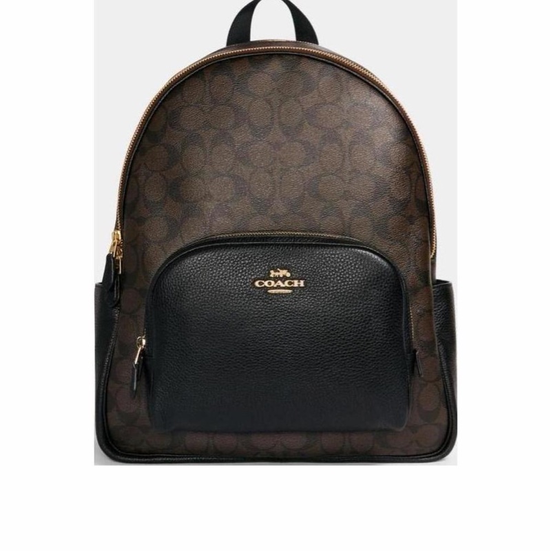 Coach 男女同款 拉鍊雙肩包均碼碼38.7cm*12.7cm*33cm-5