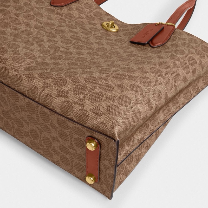 Coach 女士 Willow 標誌性手提包均碼碼34.5cm*14.5cm*27.5cm-4