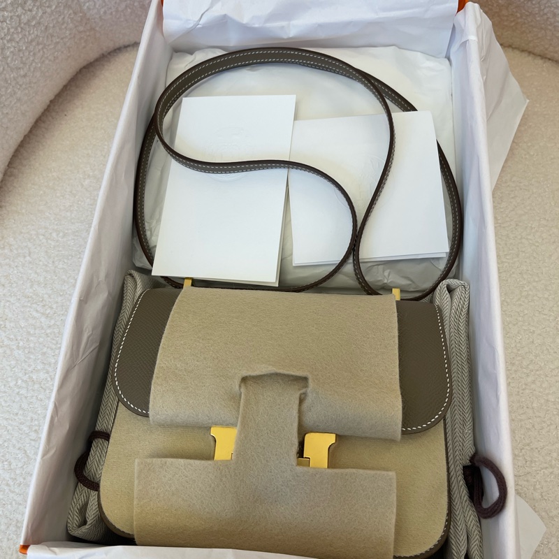 📍全新HERMÈS愛馬仕 Constance 19 金扣 Epsom皮 K刻-0