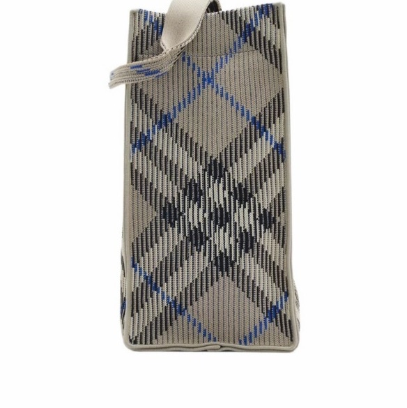 Burberry 女士 中號格紋針織手提包均碼碼中號、40cm*17.5cm*36cm-3