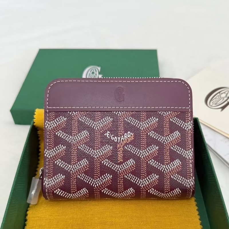 Goyard 酒紅色MATIGNON PM零錢包-0