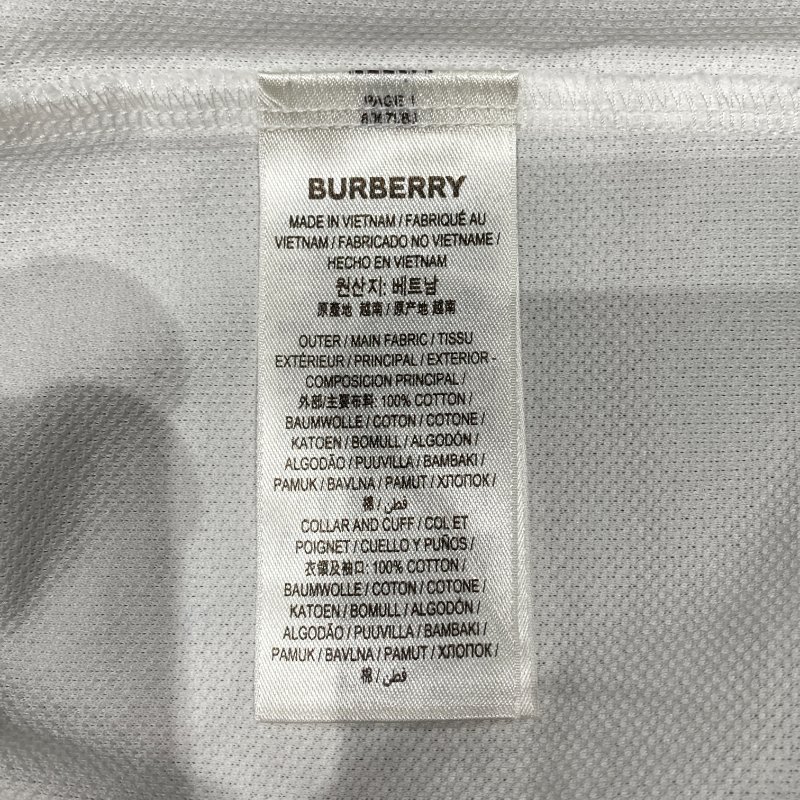 BURBERRY 博柏利 POLO衫 8067583 騎士刺繡 白色-8