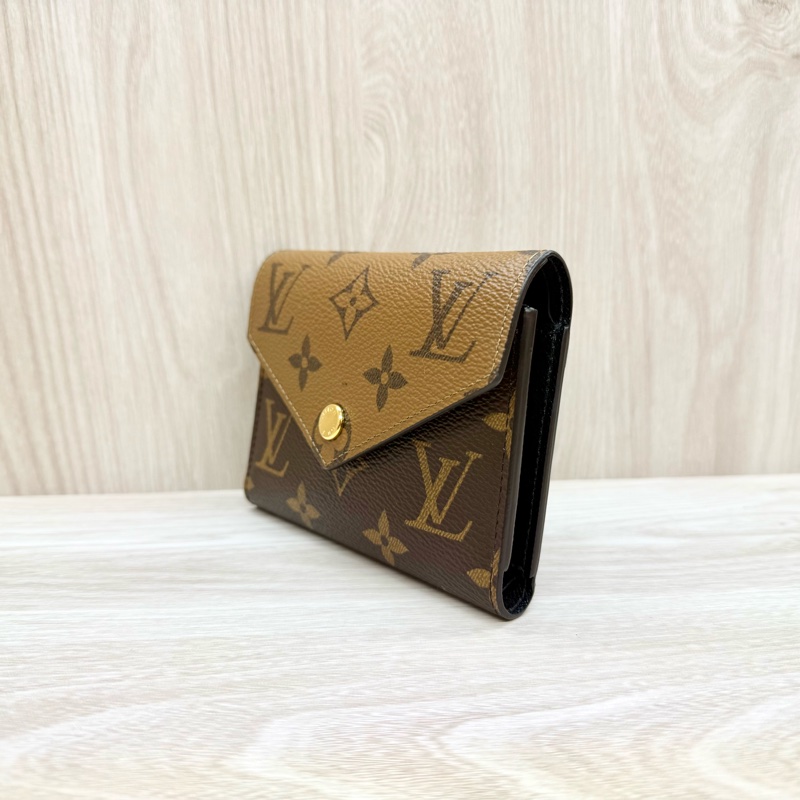 LV 原花雙色短夾victorine M81557-2