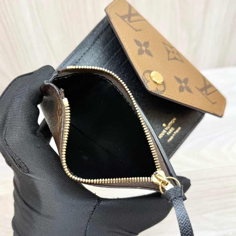 LV 原花雙色短夾victorine M81557-7